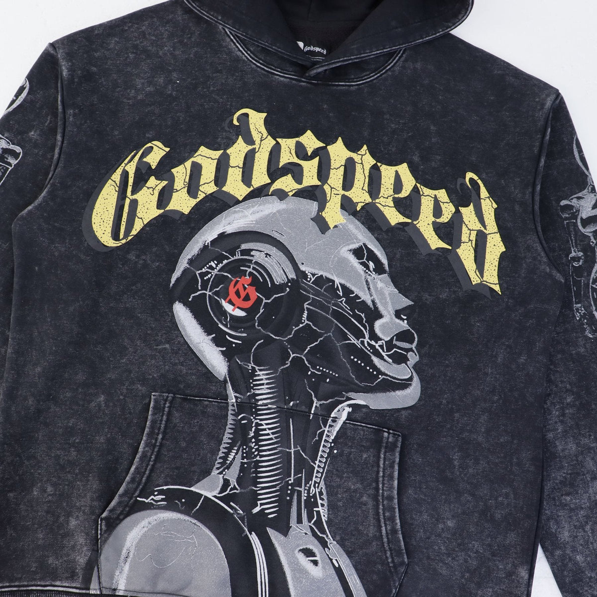 Godspeed Out of Many One Graphic Hoodie — detail