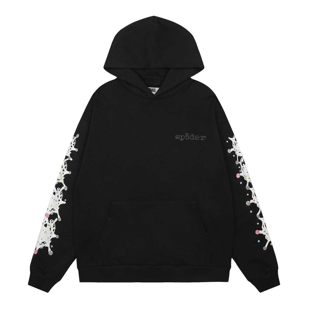 Sp5der Black Splatter Graphic Matching Set — front