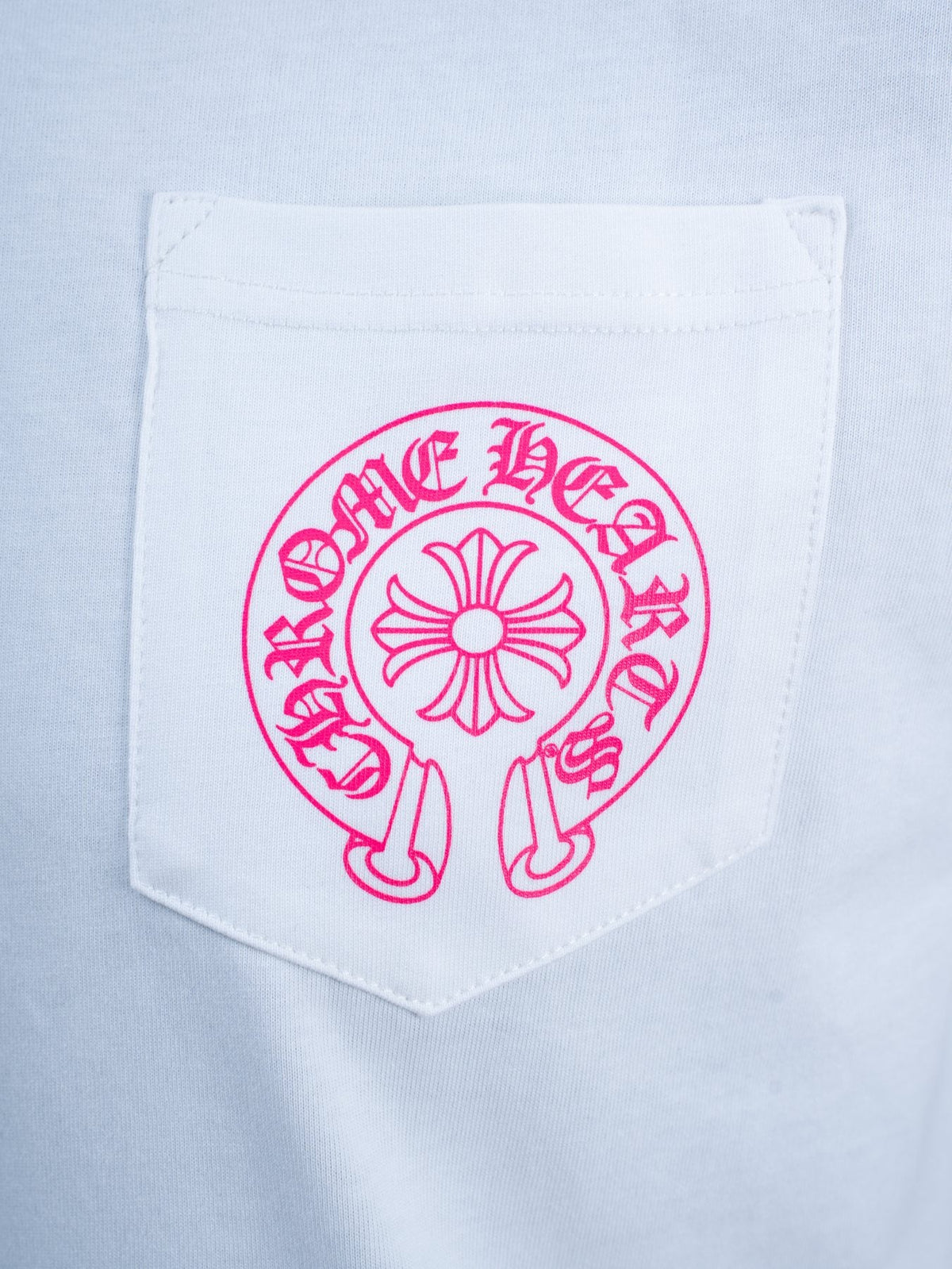 Chrome Hearts Pink Back Graphic Pocket T-Shirt — detail
