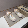 Dolce & Gabbana Cream Panel Low-Top Sneakers — hero
