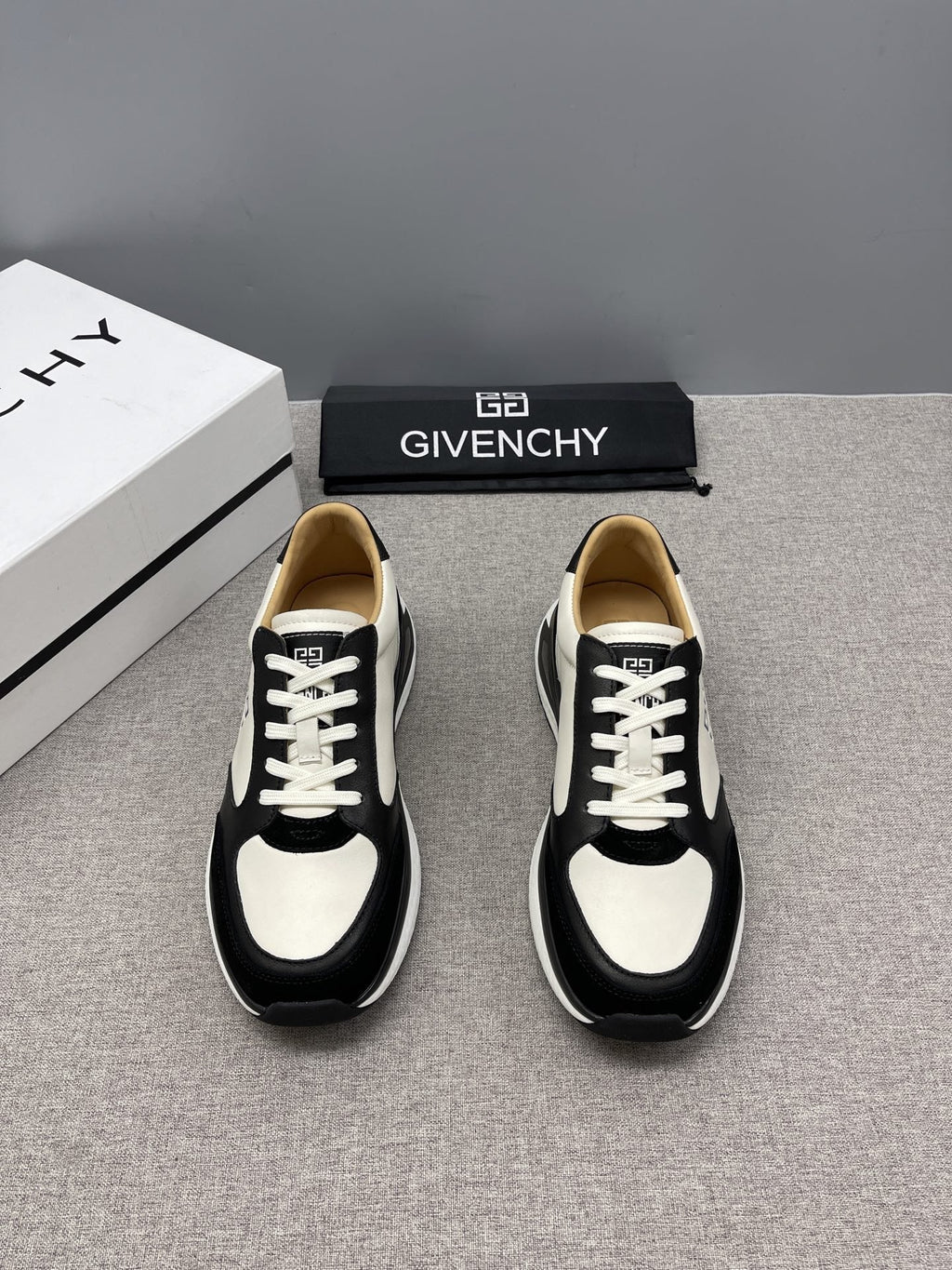 Givenchy Black and White Low-Top Sneakers — hero