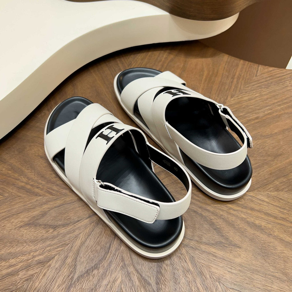 Hermès Cross-Strap Slingback Sandals — back