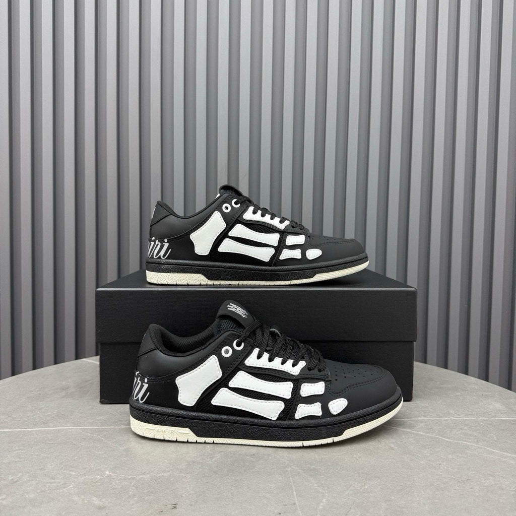 AMIRI Mint Green Paneled Low-Top Sneakers — side