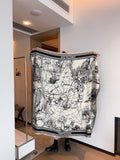 Dior Toile Print Fringed Shawl — hero
