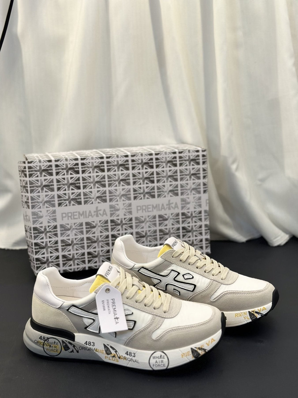 PREMIATA Layered Low-Top Sneakers — side