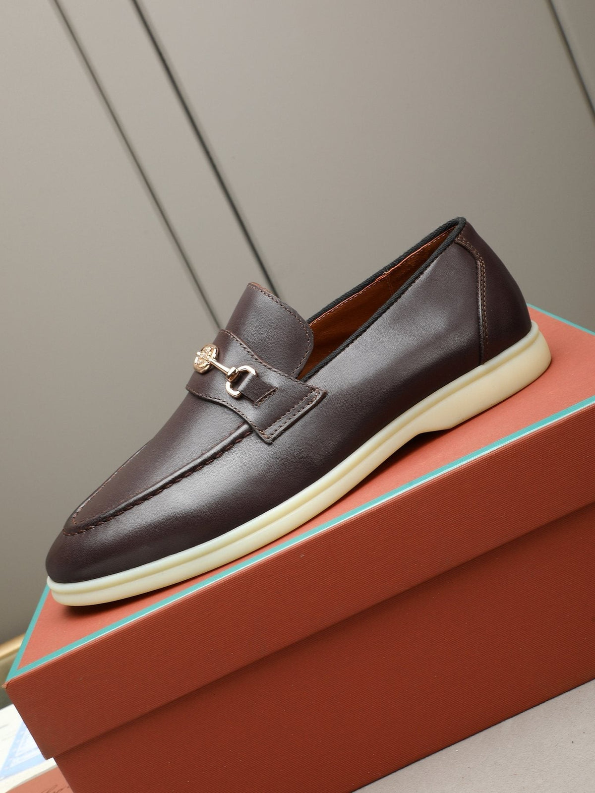Loro Piana Men’s Bit Loafers — front