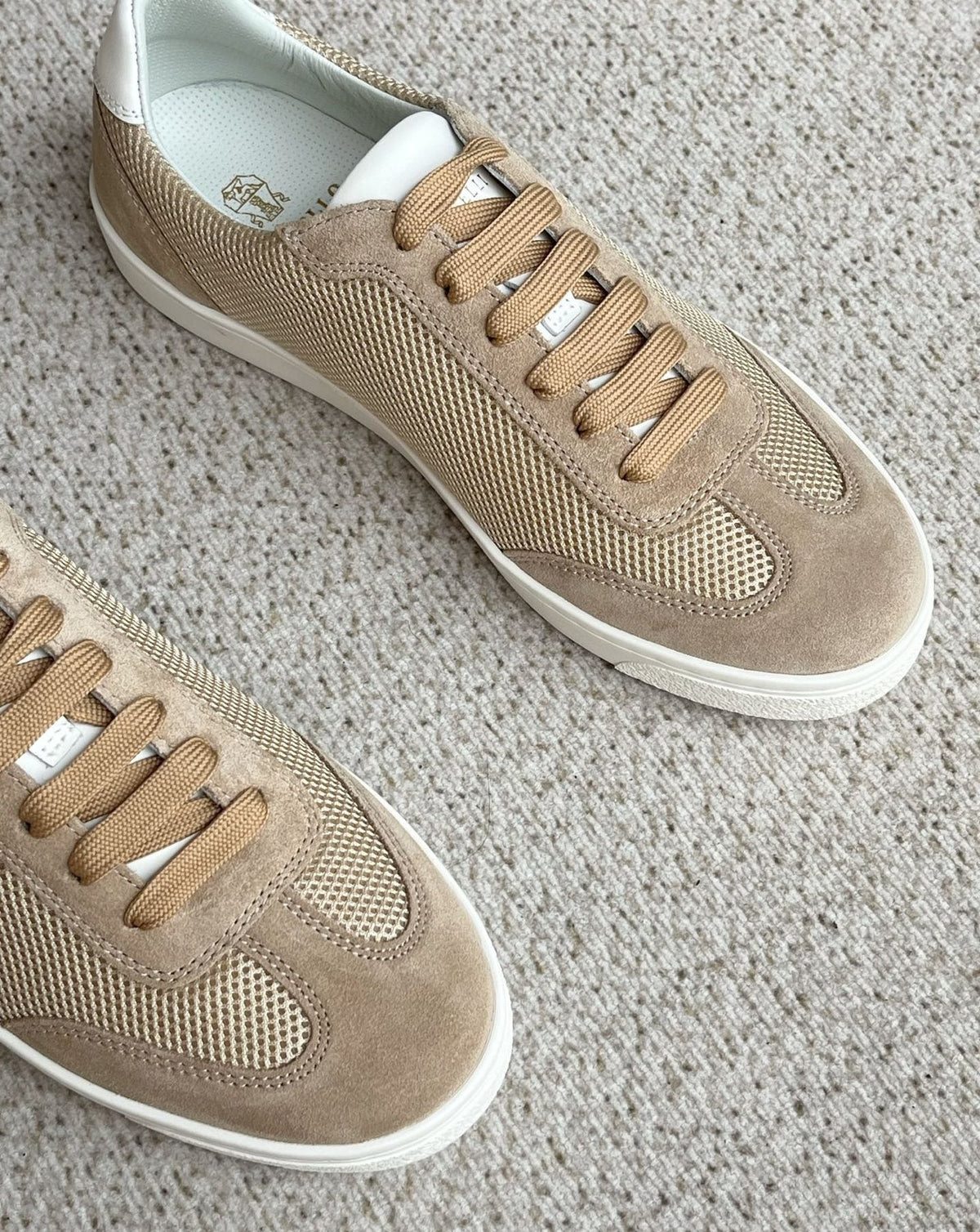 Brunello Cucinelli Low-Top Lace-Up Sneakers — detail